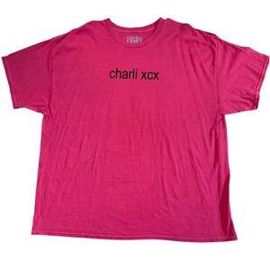 Charli XCX Talk Talk hyper pop Brat red shirt Size 2XL